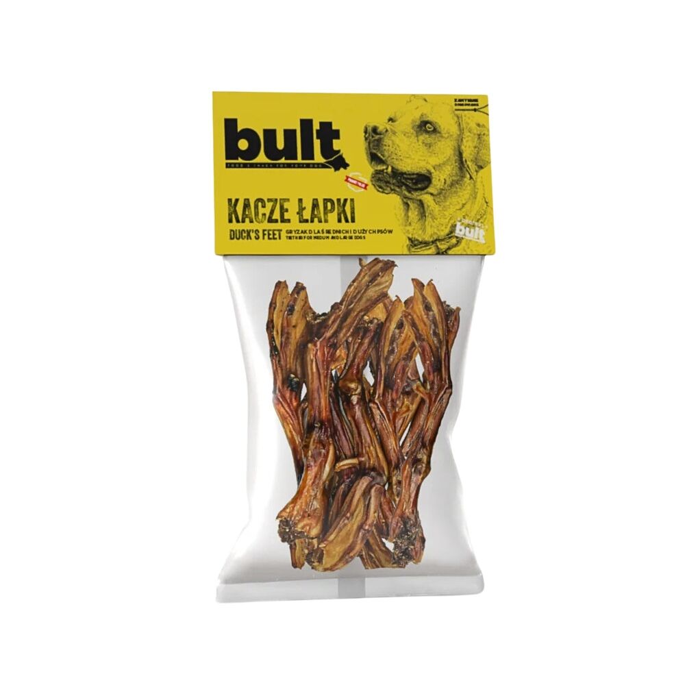 Bult - Kacze Łapki 100 g - suszony gryzak z drobiu dla psa