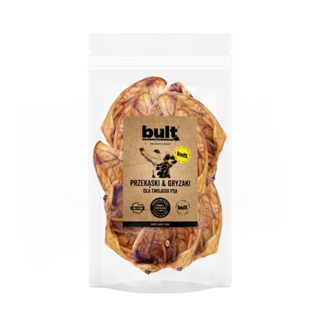Bult - Ucho wieprzowe 10 szt. XL - suszony przysmak z wieprzowiny dla psa
