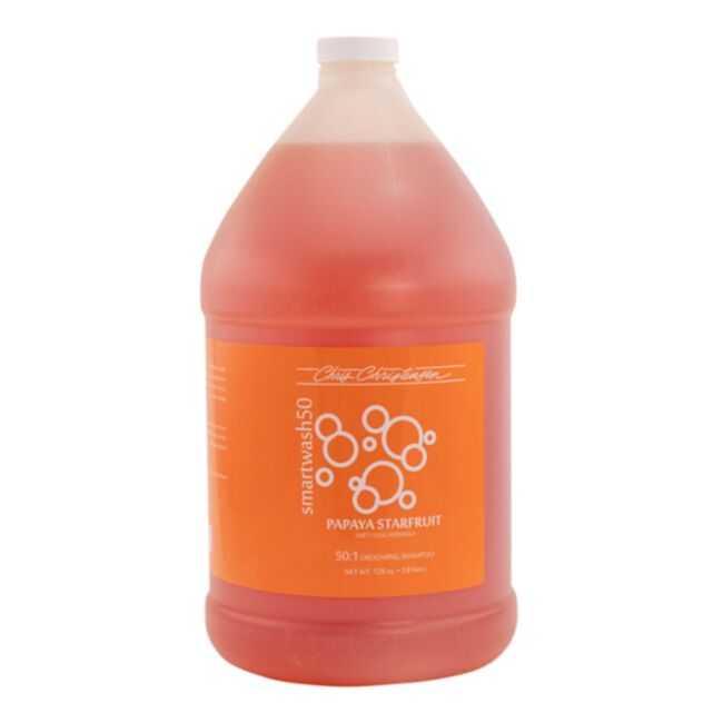 Chris Christensen Smart Wash 50 Papaya Starfruit Shampoo 3,8 l - skoncentrowany szampon 50:1, głęboko oczyszczający o zapachu papai