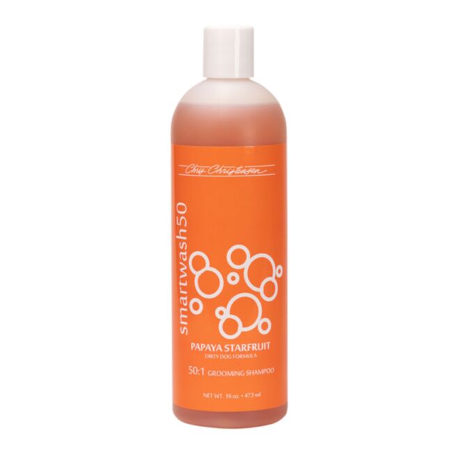 Chris Christensen Smart Wash 50 Papaya Starfruit Shampoo 473 ml - skoncentrowany szampon 50:1, głęboko oczyszczający o zapachu papai