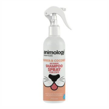 Animology Essentials Papaya & Coconut No Rinse Shampoo Spray 250 ml - szampon w sprayu bez spłukiwania dla kota