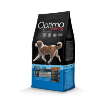 Optimanova Puppy Large Breed Chicken & Rice 12 kg - karma dla szczeniąt dużych ras