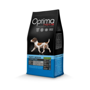 Optimanova Puppy Medium Chicken & Rice 2 kg - karma dla szczeniąt średnich ras